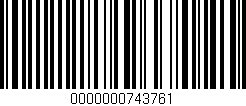 Código de barras (EAN, GTIN, SKU, ISBN): '0000000743761'
