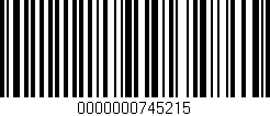 Código de barras (EAN, GTIN, SKU, ISBN): '0000000745215'
