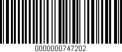 Código de barras (EAN, GTIN, SKU, ISBN): '0000000747202'