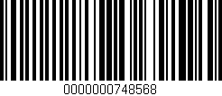 Código de barras (EAN, GTIN, SKU, ISBN): '0000000748568'