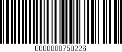 Código de barras (EAN, GTIN, SKU, ISBN): '0000000750226'