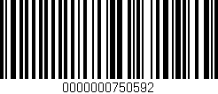 Código de barras (EAN, GTIN, SKU, ISBN): '0000000750592'