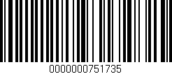 Código de barras (EAN, GTIN, SKU, ISBN): '0000000751735'
