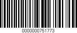 Código de barras (EAN, GTIN, SKU, ISBN): '0000000751773'