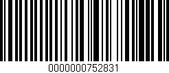 Código de barras (EAN, GTIN, SKU, ISBN): '0000000752831'