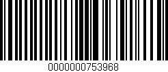 Código de barras (EAN, GTIN, SKU, ISBN): '0000000753968'