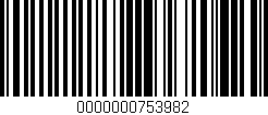 Código de barras (EAN, GTIN, SKU, ISBN): '0000000753982'
