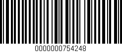 Código de barras (EAN, GTIN, SKU, ISBN): '0000000754248'
