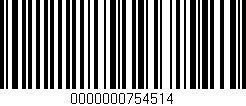 Código de barras (EAN, GTIN, SKU, ISBN): '0000000754514'