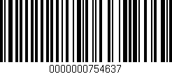 Código de barras (EAN, GTIN, SKU, ISBN): '0000000754637'