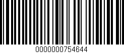 Código de barras (EAN, GTIN, SKU, ISBN): '0000000754644'