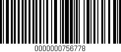 Código de barras (EAN, GTIN, SKU, ISBN): '0000000756778'
