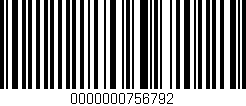Código de barras (EAN, GTIN, SKU, ISBN): '0000000756792'