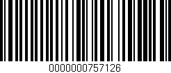 Código de barras (EAN, GTIN, SKU, ISBN): '0000000757126'