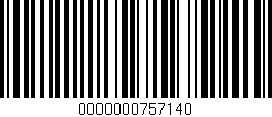Código de barras (EAN, GTIN, SKU, ISBN): '0000000757140'