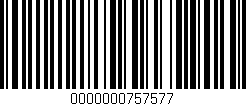 Código de barras (EAN, GTIN, SKU, ISBN): '0000000757577'