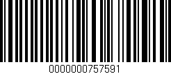 Código de barras (EAN, GTIN, SKU, ISBN): '0000000757591'