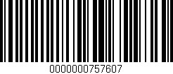 Código de barras (EAN, GTIN, SKU, ISBN): '0000000757607'