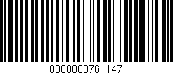 Código de barras (EAN, GTIN, SKU, ISBN): '0000000761147'
