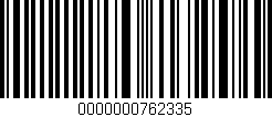 Código de barras (EAN, GTIN, SKU, ISBN): '0000000762335'