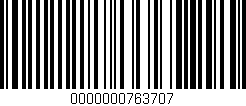 Código de barras (EAN, GTIN, SKU, ISBN): '0000000763707'