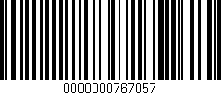 Código de barras (EAN, GTIN, SKU, ISBN): '0000000767057'
