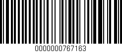 Código de barras (EAN, GTIN, SKU, ISBN): '0000000767163'