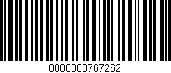 Código de barras (EAN, GTIN, SKU, ISBN): '0000000767262'