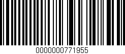 Código de barras (EAN, GTIN, SKU, ISBN): '0000000771955'
