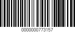 Código de barras (EAN, GTIN, SKU, ISBN): '0000000773157'