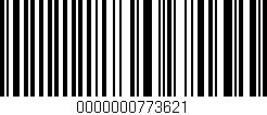 Código de barras (EAN, GTIN, SKU, ISBN): '0000000773621'