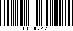 Código de barras (EAN, GTIN, SKU, ISBN): '0000000773720'