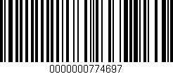 Código de barras (EAN, GTIN, SKU, ISBN): '0000000774697'