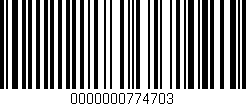 Código de barras (EAN, GTIN, SKU, ISBN): '0000000774703'