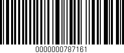 Código de barras (EAN, GTIN, SKU, ISBN): '0000000787161'