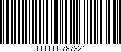 Código de barras (EAN, GTIN, SKU, ISBN): '0000000787321'