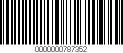 Código de barras (EAN, GTIN, SKU, ISBN): '0000000787352'