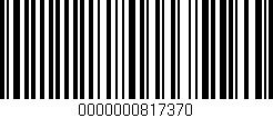 Código de barras (EAN, GTIN, SKU, ISBN): '0000000817370'