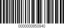 Código de barras (EAN, GTIN, SKU, ISBN): '0000000850940'