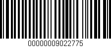 Código de barras (EAN, GTIN, SKU, ISBN): '00000009022775'
