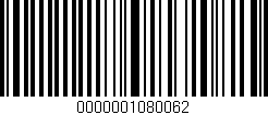 Código de barras (EAN, GTIN, SKU, ISBN): '0000001080062'