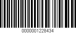 Código de barras (EAN, GTIN, SKU, ISBN): '0000001228434'