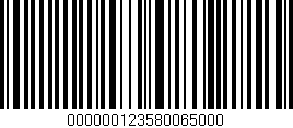 Código de barras (EAN, GTIN, SKU, ISBN): '000000123580065000'