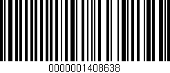 Código de barras (EAN, GTIN, SKU, ISBN): '0000001408638'