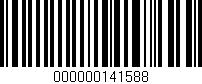 Código de barras (EAN, GTIN, SKU, ISBN): '000000141588'