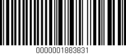 Código de barras (EAN, GTIN, SKU, ISBN): '0000001883831'