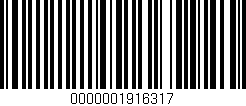 Código de barras (EAN, GTIN, SKU, ISBN): '0000001916317'