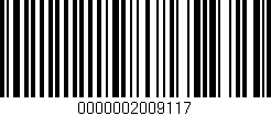 Código de barras (EAN, GTIN, SKU, ISBN): '0000002009117'