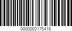 Código de barras (EAN, GTIN, SKU, ISBN): '0000002175416'