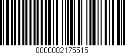 Código de barras (EAN, GTIN, SKU, ISBN): '0000002175515'